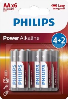 Philips Power Alkaline AA 6'lı (LR6P6BP/10) Kalem Pil kullananlar yorumlar